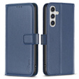 Husa cu clapetă pentru Samsung Galaxy A35 5G, BINFEN Wallet, albastru