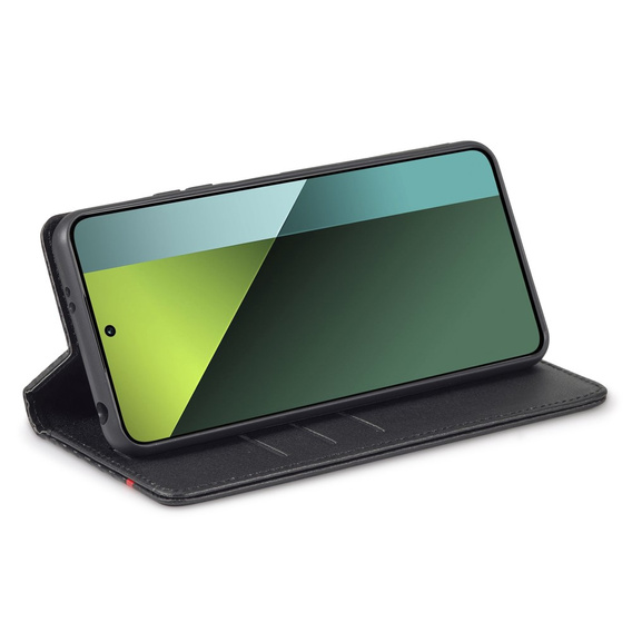 Carcasă cu clapetă pentru Xiaomi Redmi Note 13 5G, Carbon LC.IMEEKE, negru