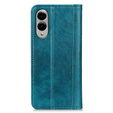 Husa cu clapetă pentru Samsung Galaxy S25 Edge, Split Leather, verde