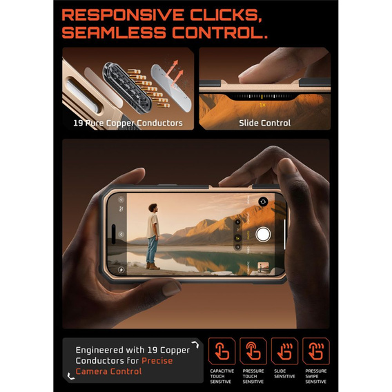 Carcasă Supcase pentru iPhone 17 Pro Max, Unicorn Beetle Grip Pro Mag, Desert Gold