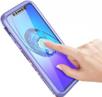 Huse pentru iPhone XR, Suritch Full Body Marble, violet