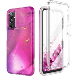 Huse pentru Samsung Galaxy A14 4G/5G, Suritch Full Body Marble, violet