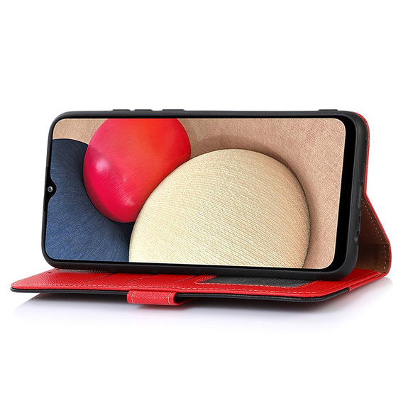 Husa cu clapetă pentru Xiaomi Redmi Note 13 Pro 4G / Xiaomi Redmi Note 14S / Xiaomi Poco M6 Pro 4G, KHAZNEH RFID, roșu / negru