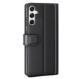 Husa cu clapetă pentru Samsung Galaxy A35 5G, Split Leather, negru