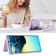 Husa pentru Samsung Galaxy S25 Ultra, Leather Flower Card Slot, violet
