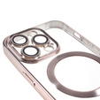 Husă pentru iPhone 13 Pro, Electro MagSafe, roz + Sticlă pentru ecran
