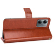 Cu clapetă pentru Motorola Moto G14, Crazy Horse Wallet, maro