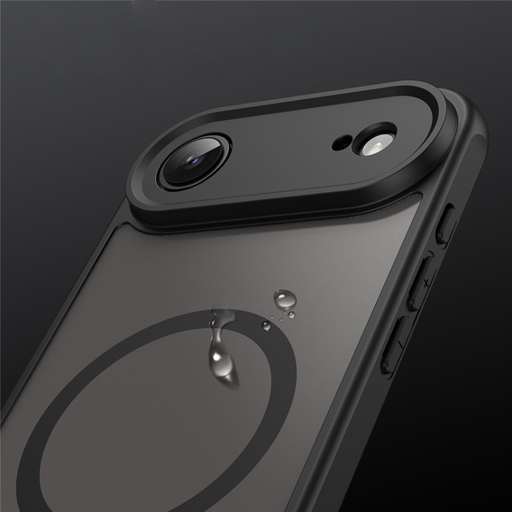 Husă Matt pentru iPhone Air, pentru MagSafe, cu protecție pentru cameră, negru mat