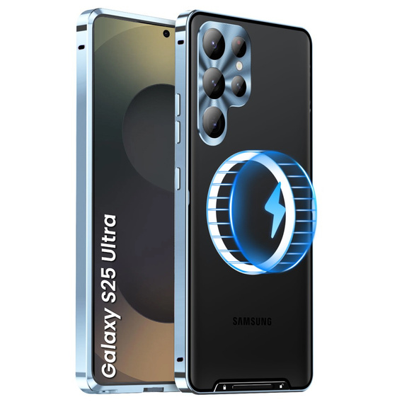 Carcasă de protecție pentru camera foto pentru Samsung Galaxy S25 Ultra, CamShield MagSafe, albastru
