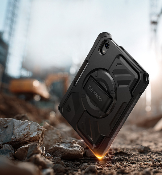 Husă Dexnor 360° cu curea și suport pentru stylus pentru iPad mini 8.3" 2021 (Gen. 6) / iPad mini 8.3" 2024 (Gen. 7)