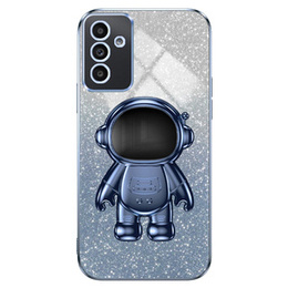 Husa pentru Samsung Galaxy A15 4G / 5G, Glitter Astronaut, albastru