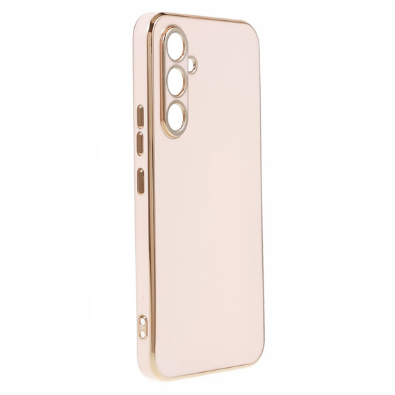 Husă pentru Samsung Galaxy A15, Glamour CamShield, roz + sticlă 9H