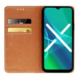 Cu clapetă pentru Samsung Galaxy A13 4G, Split Leather Wallet, albastru