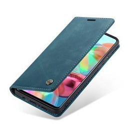 Husa CASEME pentru Samsung Galaxy A71, Leather Wallet Case, verde