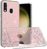 Huse pentru Samsung Galaxy A40, Glittery, roz