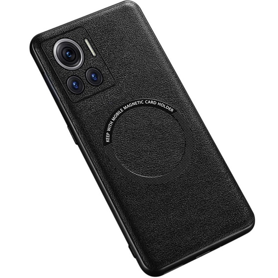 Huse pentru Motorola Edge 30 Ultra 5G, Leather Hybrid MagSafe, negru