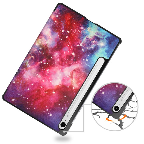 Husă pentru Samsung Galaxy Tab S10 Lite / S10 FE / S9 FE, cu clapetă, galaxy