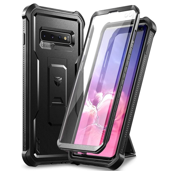 Husă blindată pentru Samsung Galaxy S10, Dexnor Full Body, negru