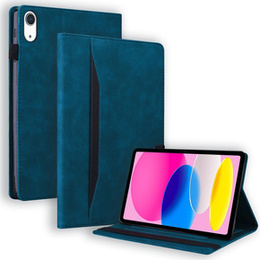 Husă pentru iPad 10.9 2022 10 Gen, Classic, cu spațiu pentru stylus, albastru