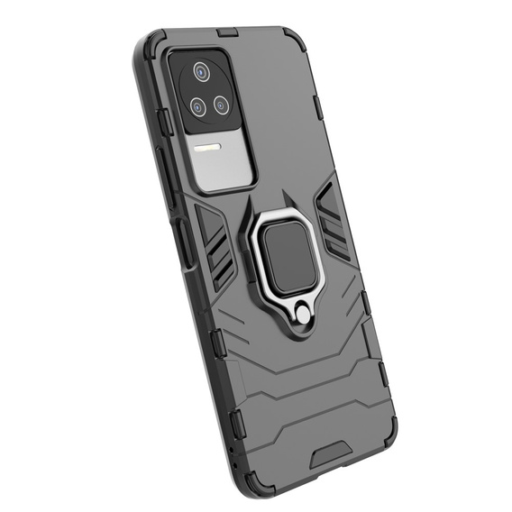 Huse pentru Xiaomi Poco F4 5G, Kickstand Ring, negru
