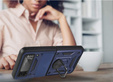 Husă blindată pentru Samsung Galaxy Z Flip3 5G, CamShield Slide, albastru