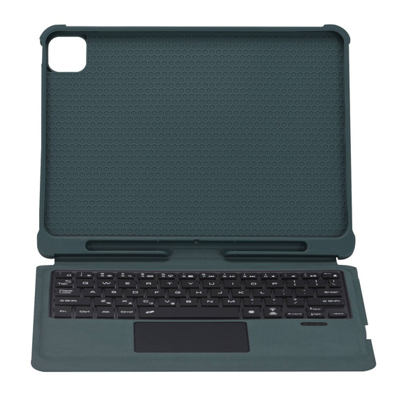 Carcasă + tastatură iPad Air 10.9 4 2020 / 5 2022, TouchPad Pen Slot, verde
