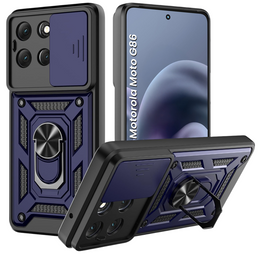 Husă blindată pentru Motorola Moto G86 5G, CamShield Slide, albastru