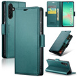 Husă pentru Samsung Galaxy A26, ERBORD Glossy Litchi, portofel cu clapetă, verde