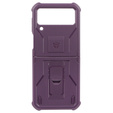 Husa blindată pentru Samsung Galaxy Z Flip 4 5G, Dexnor Clip Holder, violet