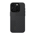 Carcasa BENKS Kevlar pentru iPhone 16 Pro Max, pentru MagSafe, Carbon Fiber, negru