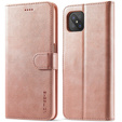 Cu clapetă pentru Oppo Reno 4 Z 5G, LC.IMEEKE, roz rose gold
