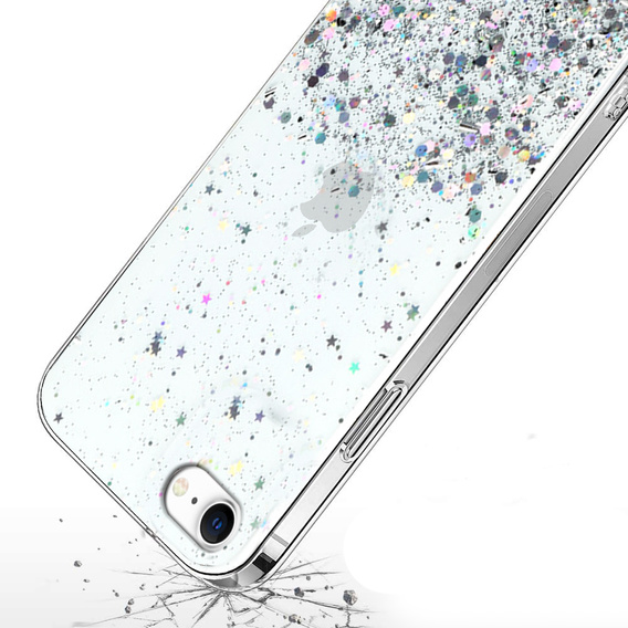 Huse pentru iPhone 7/8/SE 2020/SE 2022, Glittery, transparentă