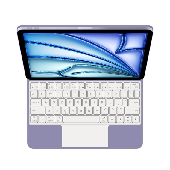 Husă de tastatură pentru iPad Air 13" 2024, Magnetic Keyboard Touchpad, violet