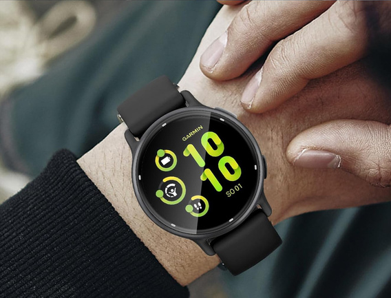 2x ERBORD Hybrid Glass pentru Garmin Vivoactive 5
