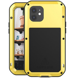 Love Mei Huse pentru iPhone 12, armored with glass, galben