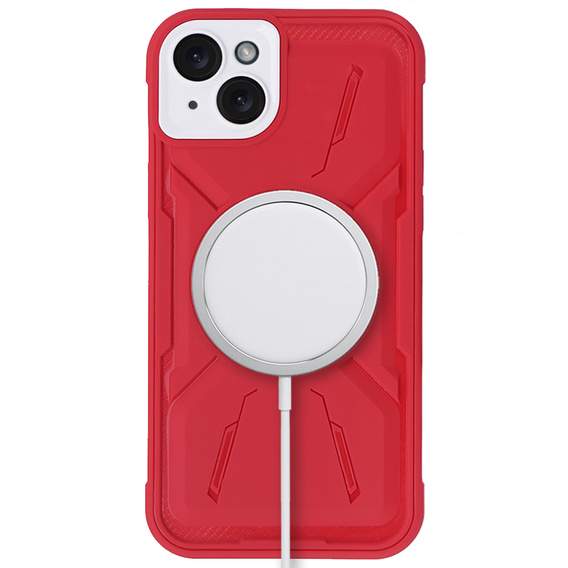 Husă pentru iPhone 15, ERBORD Armor Mag, roșu