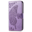 Cu clapetă pentru Motorola Edge 50 Ultra, Butterfly, violet