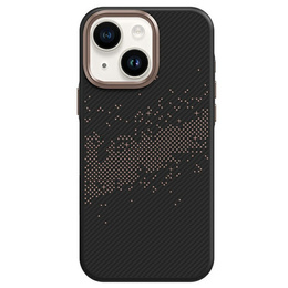 Husă pentru iPhone 14 / iPhone 13, Milky Way, de aur