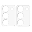 2x ERBORD sticlă călită ERBORD pentru camera pentru Realme 12 Pro / 12 Pro +, transparentă