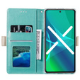 Carcasă cu clapetă pentru Samsung Galaxy S20 FE/5G, Wallet Pocket Zipper Lace, verde