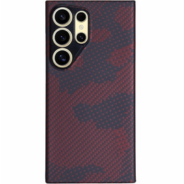 Carcasă pentru Samsung Galaxy S24 Ultra, Aramid Fiber MagSafe, roșu