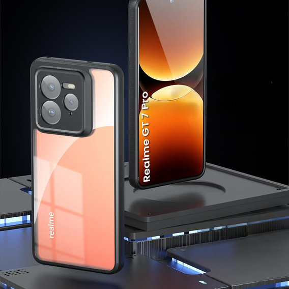 Huse pentru Realme GT 7 Pro, Fusion Hybrid, transparentă