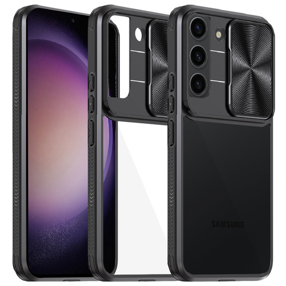 Huse pentru Samsung Galaxy S23, Slide Camera, negru