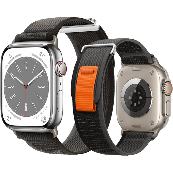 Curea din nailon pentru Apple Watch 1/2/3/4/5/6/7/8/9/10/SE/Ultra/Ultra 2 42/44/45/49MM