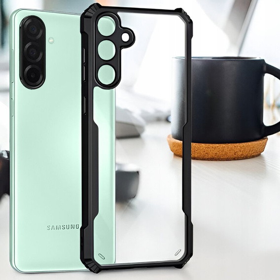 Carcasa pentru Samsung Galaxy A26, AntiDrop Hybrid, negru + sticlă temperată 9H