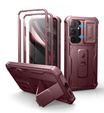 Husă blindată pentru Samsung Galaxy S25+ Plus, Dexnor Full Body (Two Frames), roșu