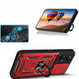 Husă blindată pentru Xiaomi Redmi Note 12S 4G, CamShield Slide, roșu