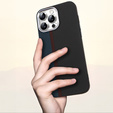Carcasa pentru iPhone 13 Pro Max, Carbon Fiber MagSafe, negru / albastru