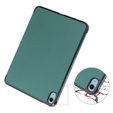 Husă pentru iPad 10.9 2022 10 Gen, Smartcase cu spațiu pentru stylus, verde