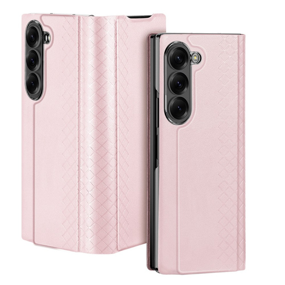 Husă Dux Ducis pentru Samsung Galaxy Z Fold7 5G, Bril, roz